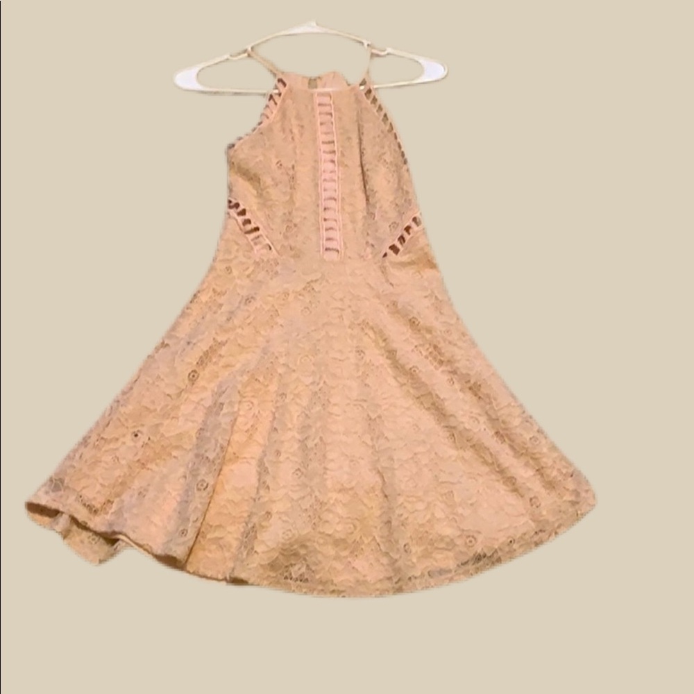 All lace, mini dress